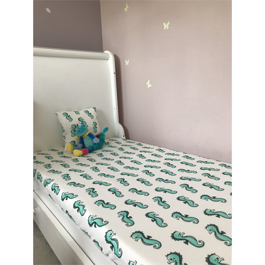 Sammy the Seahorse Cotbed Fitted Sheet